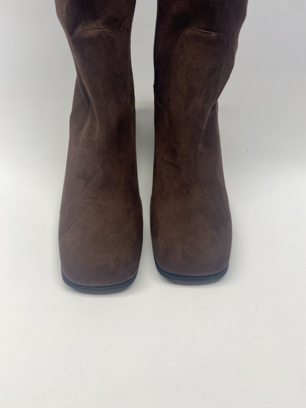 Jeffrey Campbell Womens HOTLAVA-K2 Brown Suede Tall Heel Boots Sz 11 - Picture 3 of 8